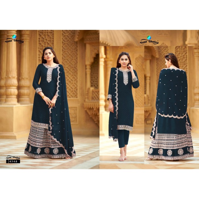 Your Choice Mango Blooming Georgette Salwar Suits